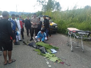 Truk Tangki Pertamina Berlaga dengan  Sepeda Motor, Satu Meninggal Dunia